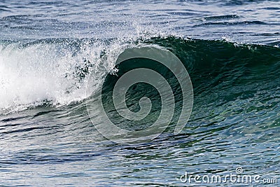 The beautiful waves of the Atlantic Stock Photo